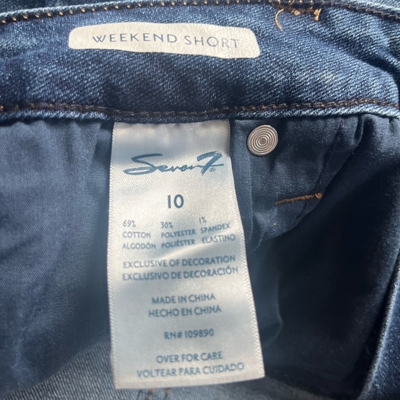 Seven for all mankind cut off weekend Jean shorts size 10 NWT - Picture 5 of 7